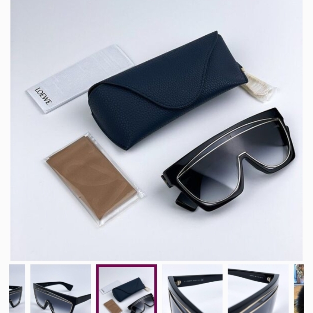 Loewe Black Sunglasses with Case